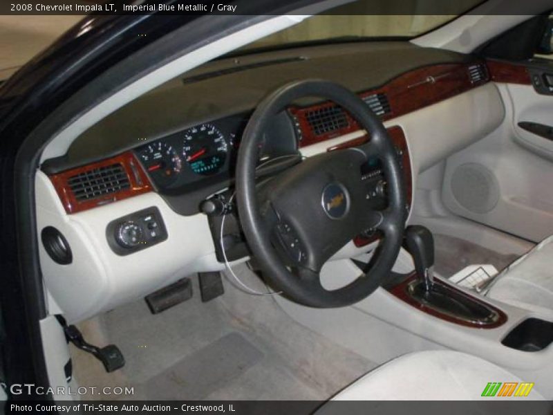 Imperial Blue Metallic / Gray 2008 Chevrolet Impala LT