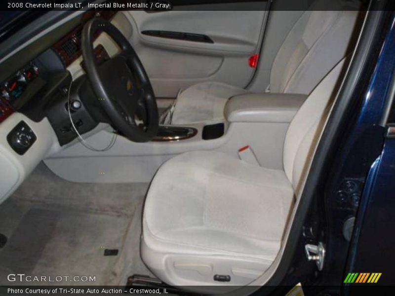 Imperial Blue Metallic / Gray 2008 Chevrolet Impala LT
