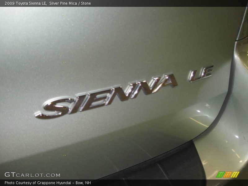 Silver Pine Mica / Stone 2009 Toyota Sienna LE