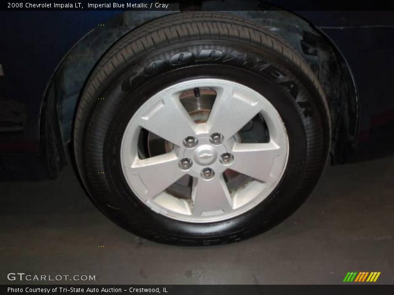 Imperial Blue Metallic / Gray 2008 Chevrolet Impala LT