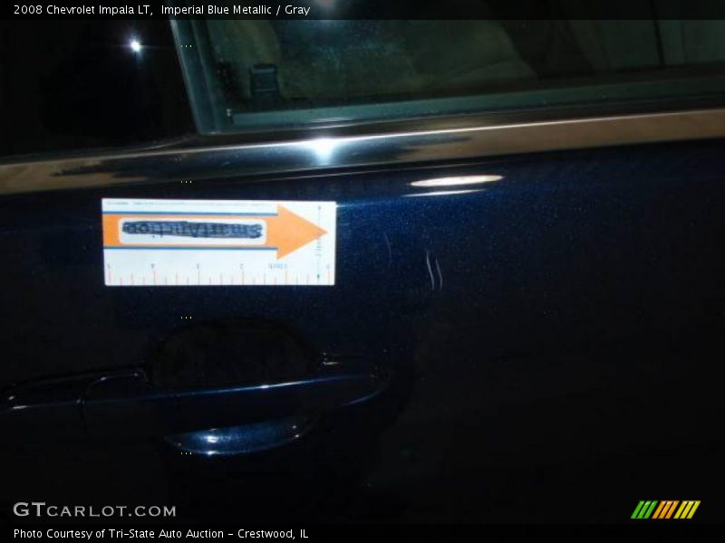 Imperial Blue Metallic / Gray 2008 Chevrolet Impala LT
