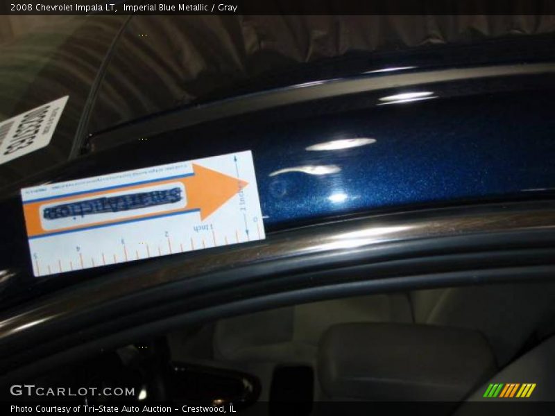Imperial Blue Metallic / Gray 2008 Chevrolet Impala LT