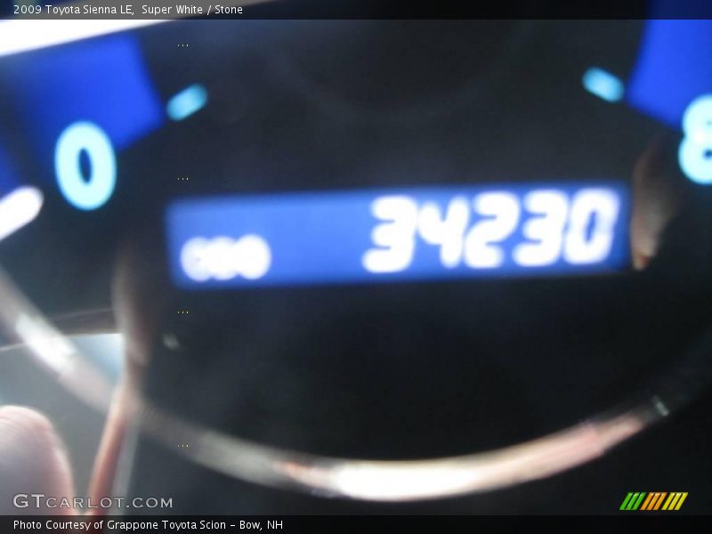 Super White / Stone 2009 Toyota Sienna LE