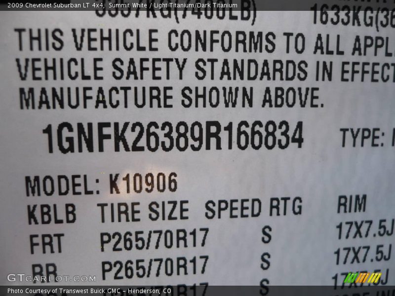 Summit White / Light Titanium/Dark Titanium 2009 Chevrolet Suburban LT 4x4