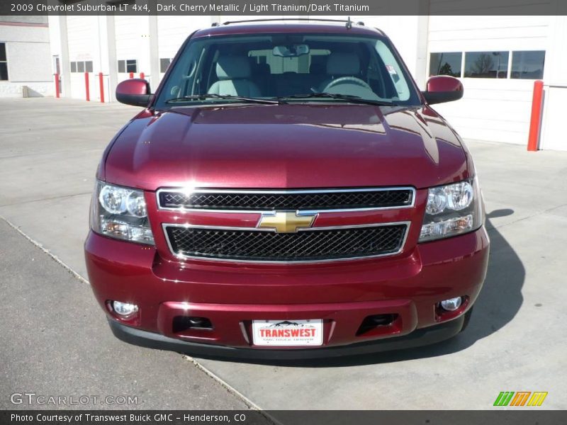Dark Cherry Metallic / Light Titanium/Dark Titanium 2009 Chevrolet Suburban LT 4x4