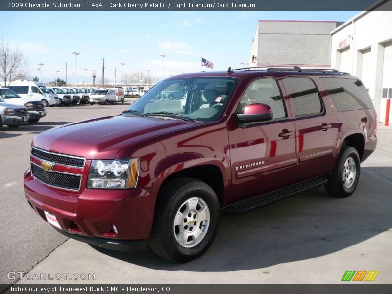 Dark Cherry Metallic / Light Titanium/Dark Titanium 2009 Chevrolet Suburban LT 4x4