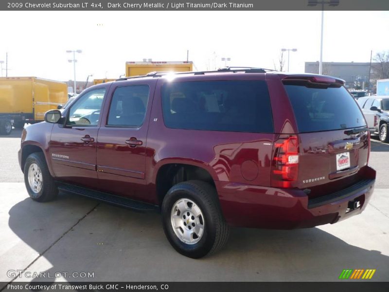 Dark Cherry Metallic / Light Titanium/Dark Titanium 2009 Chevrolet Suburban LT 4x4