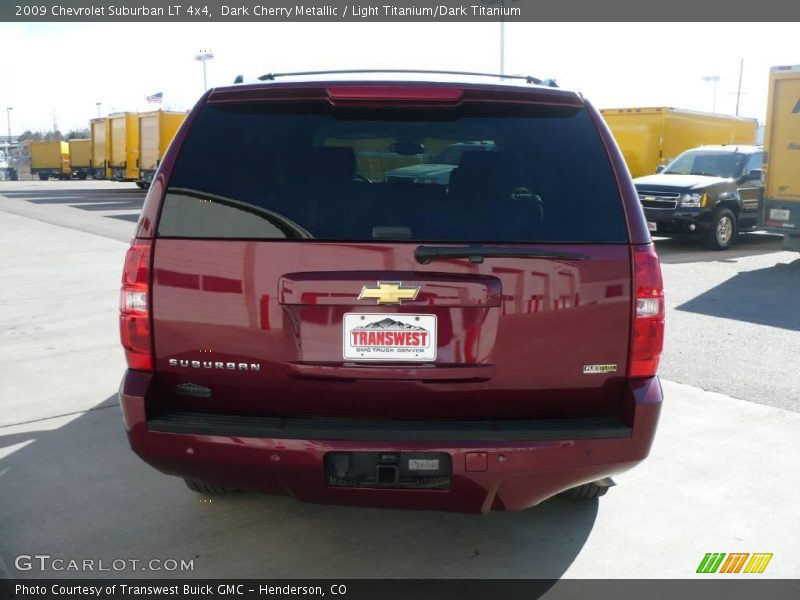 Dark Cherry Metallic / Light Titanium/Dark Titanium 2009 Chevrolet Suburban LT 4x4