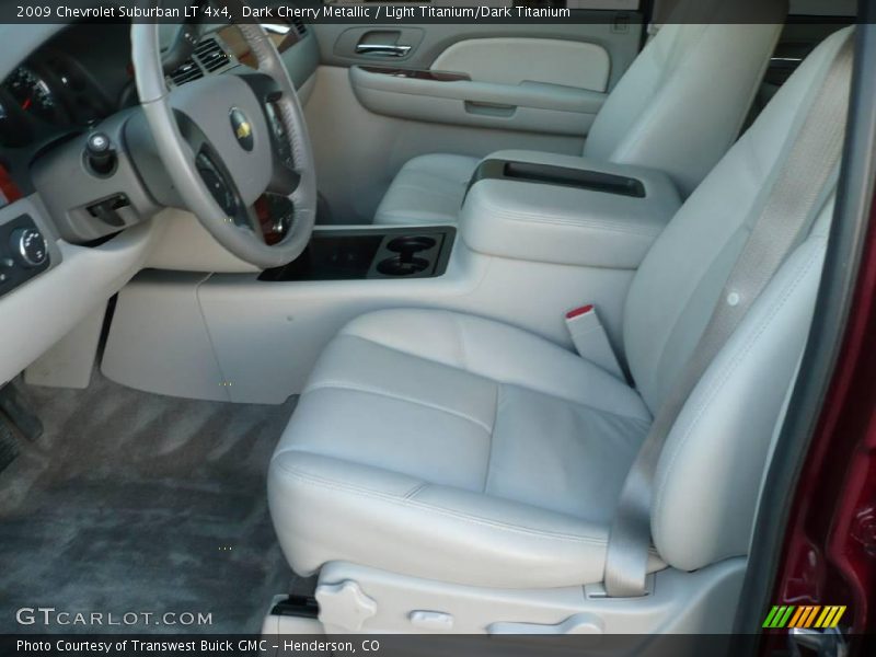 Dark Cherry Metallic / Light Titanium/Dark Titanium 2009 Chevrolet Suburban LT 4x4