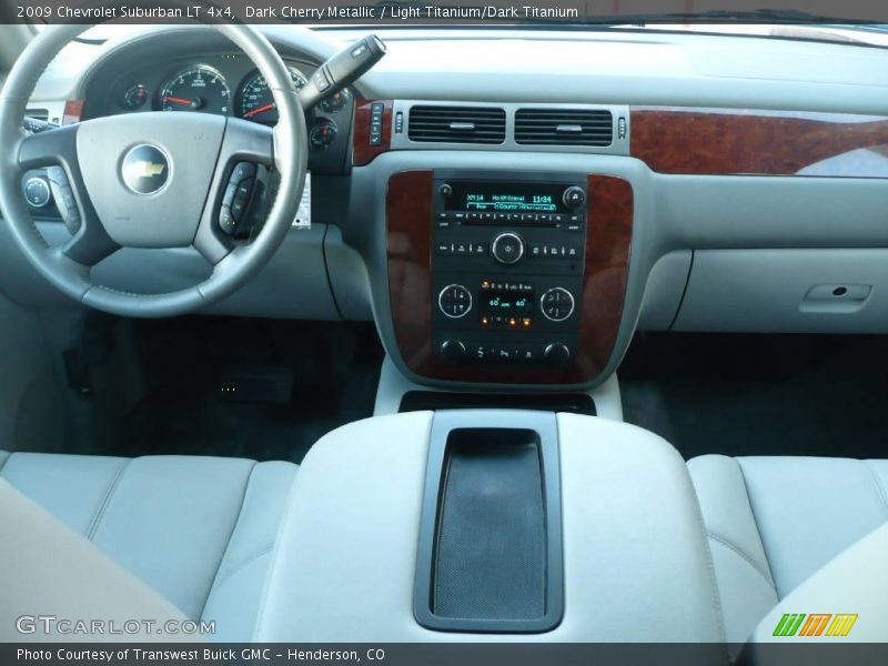 Dark Cherry Metallic / Light Titanium/Dark Titanium 2009 Chevrolet Suburban LT 4x4