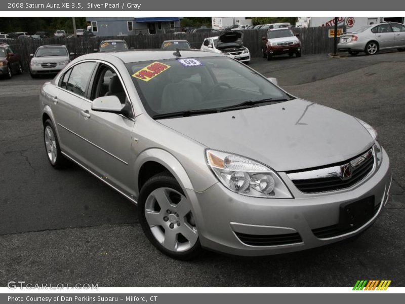 Silver Pearl / Gray 2008 Saturn Aura XE 3.5
