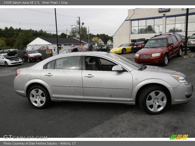 Silver Pearl / Gray 2008 Saturn Aura XE 3.5