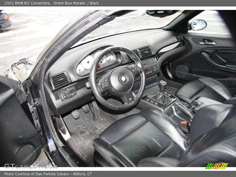 Orient Blue Metallic / Black 2001 BMW M3 Convertible