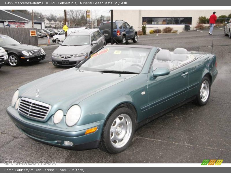 Mineral Green Metallic / Ash 1999 Mercedes-Benz CLK 320 Convertible