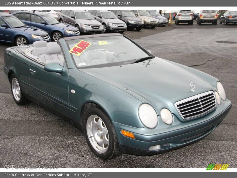 Mineral Green Metallic / Ash 1999 Mercedes-Benz CLK 320 Convertible