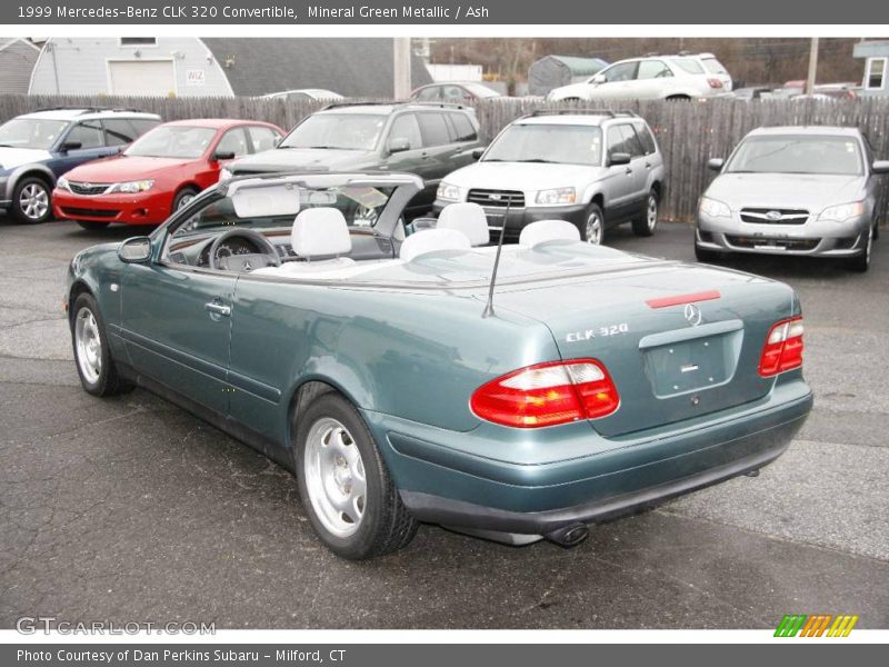 Mineral Green Metallic / Ash 1999 Mercedes-Benz CLK 320 Convertible