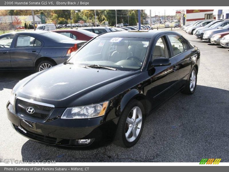 Ebony Black / Beige 2006 Hyundai Sonata GLS V6