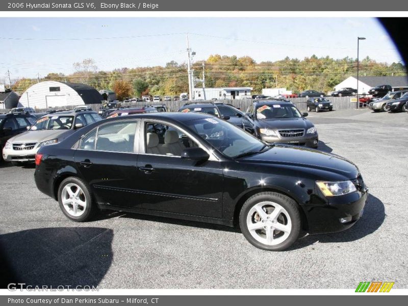 Ebony Black / Beige 2006 Hyundai Sonata GLS V6
