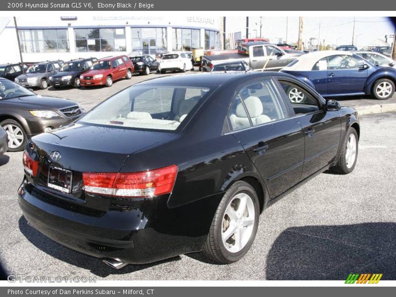 Ebony Black / Beige 2006 Hyundai Sonata GLS V6