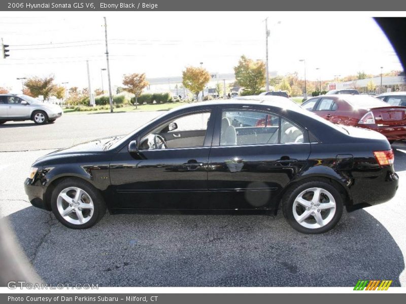 Ebony Black / Beige 2006 Hyundai Sonata GLS V6