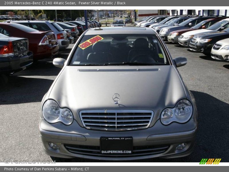 Pewter Silver Metallic / Black 2005 Mercedes-Benz C 240 4Matic Sedan