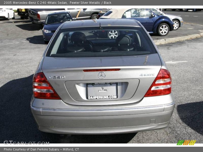Pewter Silver Metallic / Black 2005 Mercedes-Benz C 240 4Matic Sedan