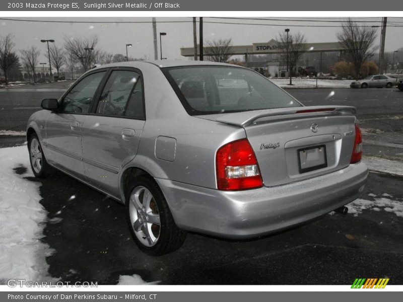 Sunlight Silver Metallic / Off Black 2003 Mazda Protege ES