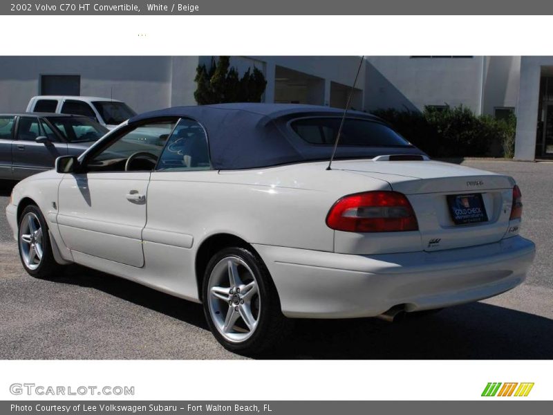 White / Beige 2002 Volvo C70 HT Convertible