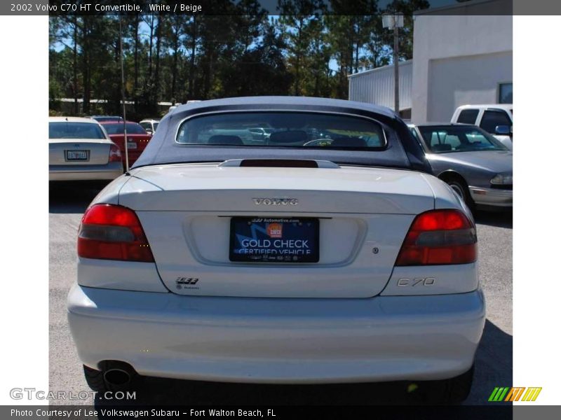 White / Beige 2002 Volvo C70 HT Convertible