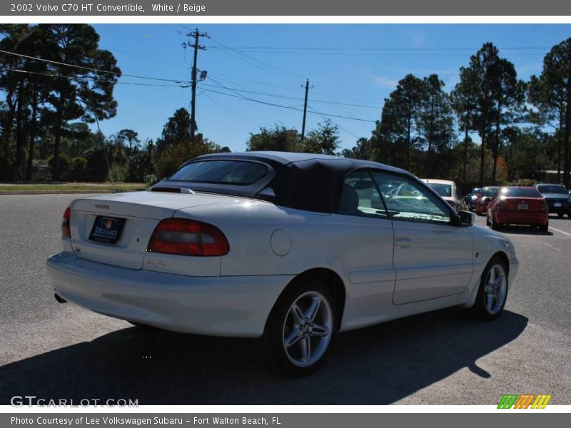 White / Beige 2002 Volvo C70 HT Convertible