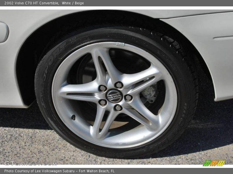 White / Beige 2002 Volvo C70 HT Convertible