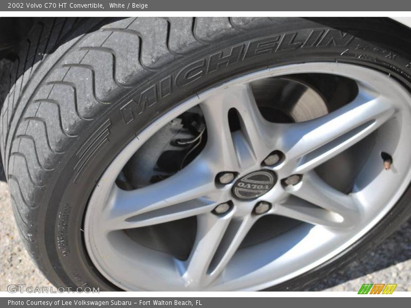 White / Beige 2002 Volvo C70 HT Convertible