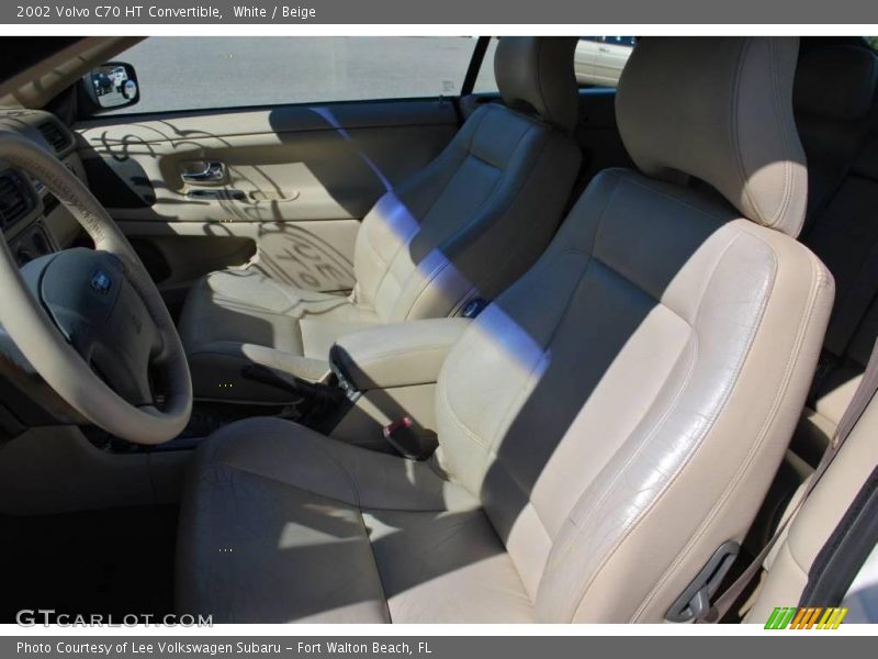 White / Beige 2002 Volvo C70 HT Convertible