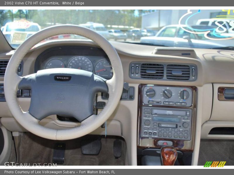 White / Beige 2002 Volvo C70 HT Convertible
