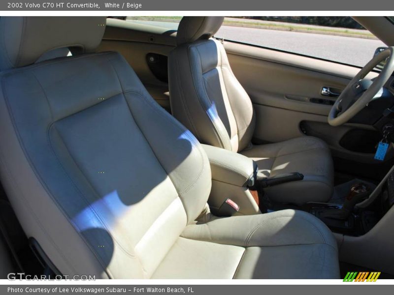 White / Beige 2002 Volvo C70 HT Convertible