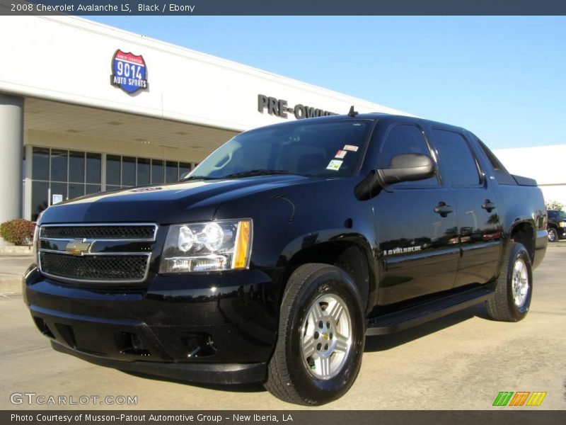 Black / Ebony 2008 Chevrolet Avalanche LS