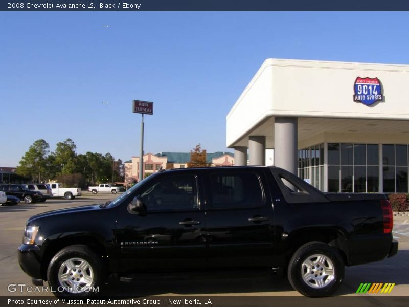 Black / Ebony 2008 Chevrolet Avalanche LS