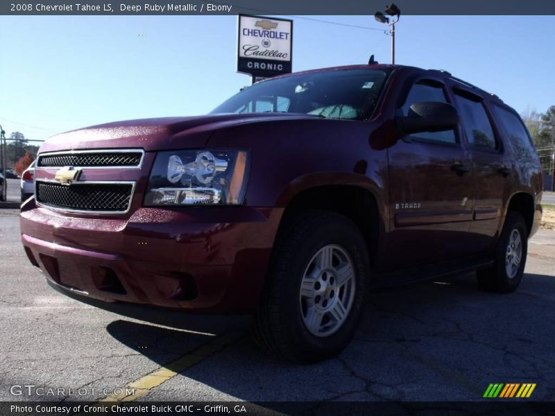 Deep Ruby Metallic / Ebony 2008 Chevrolet Tahoe LS