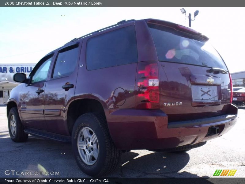 Deep Ruby Metallic / Ebony 2008 Chevrolet Tahoe LS
