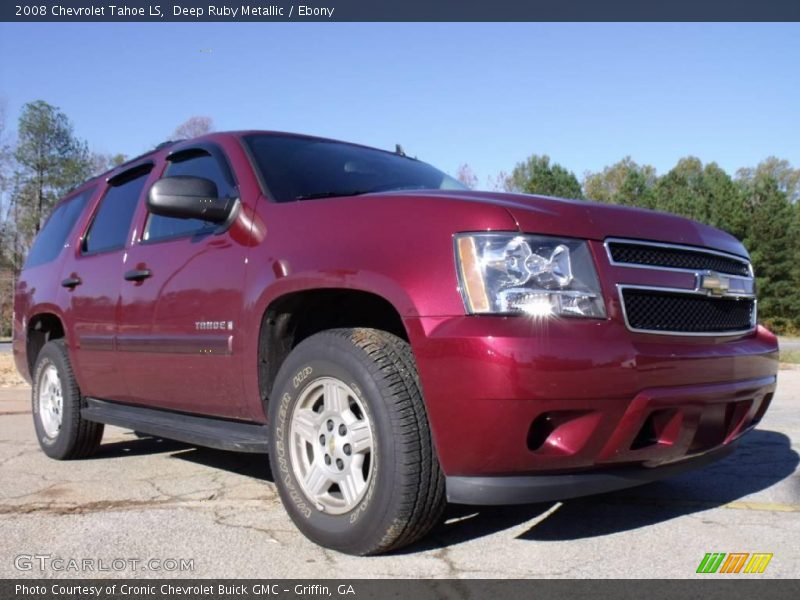 Deep Ruby Metallic / Ebony 2008 Chevrolet Tahoe LS