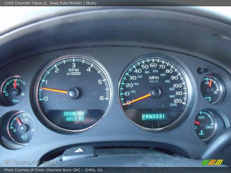 Deep Ruby Metallic / Ebony 2008 Chevrolet Tahoe LS