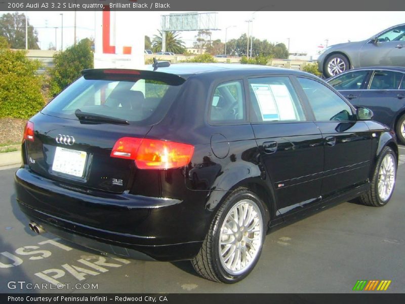 Brilliant Black / Black 2006 Audi A3 3.2 S Line quattro