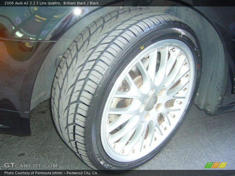 Brilliant Black / Black 2006 Audi A3 3.2 S Line quattro