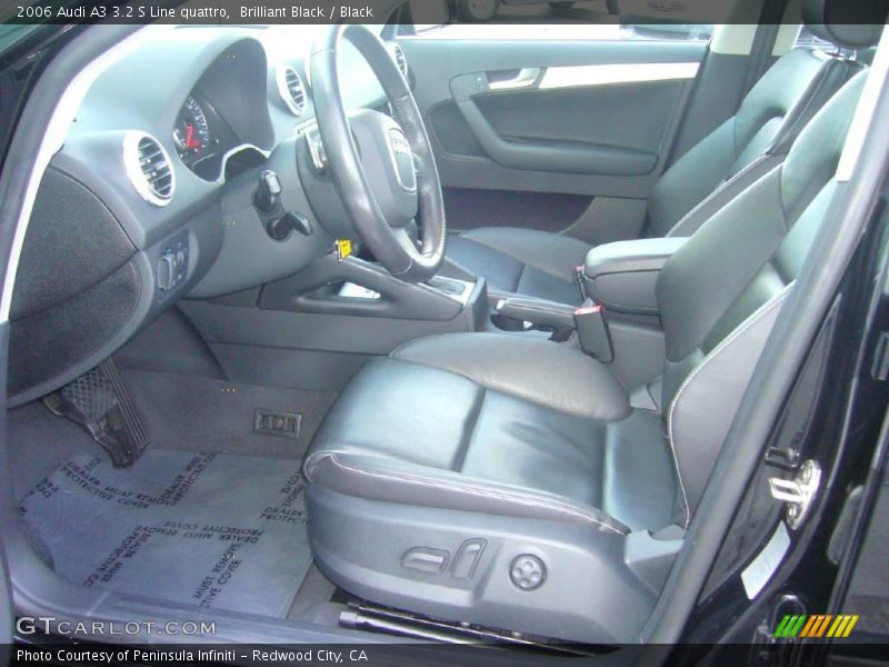 Brilliant Black / Black 2006 Audi A3 3.2 S Line quattro