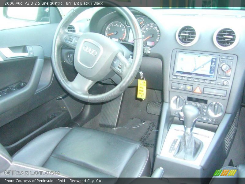 Brilliant Black / Black 2006 Audi A3 3.2 S Line quattro