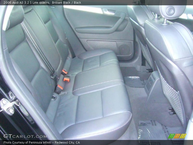 Brilliant Black / Black 2006 Audi A3 3.2 S Line quattro