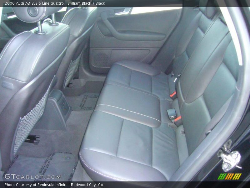 Brilliant Black / Black 2006 Audi A3 3.2 S Line quattro