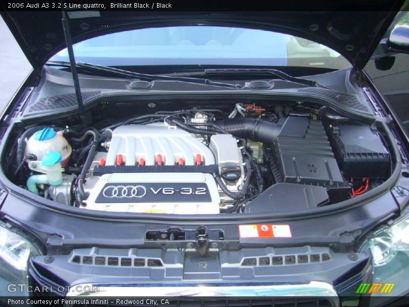 Brilliant Black / Black 2006 Audi A3 3.2 S Line quattro