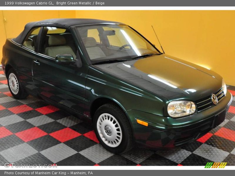 Bright Green Metallic / Beige 1999 Volkswagen Cabrio GL