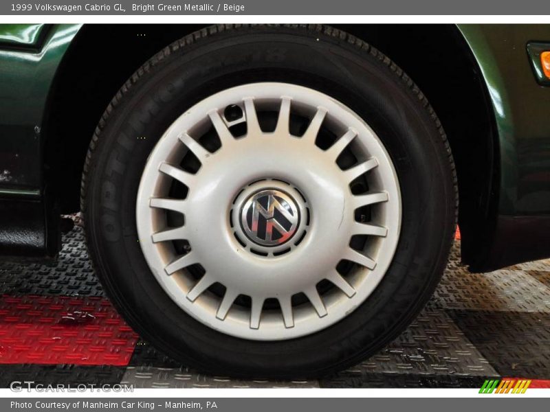 Bright Green Metallic / Beige 1999 Volkswagen Cabrio GL
